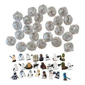 Star Wars Fighter Pods Micro Mini Figures Hasbro‎ Lot 25 Micro Force Squinkies